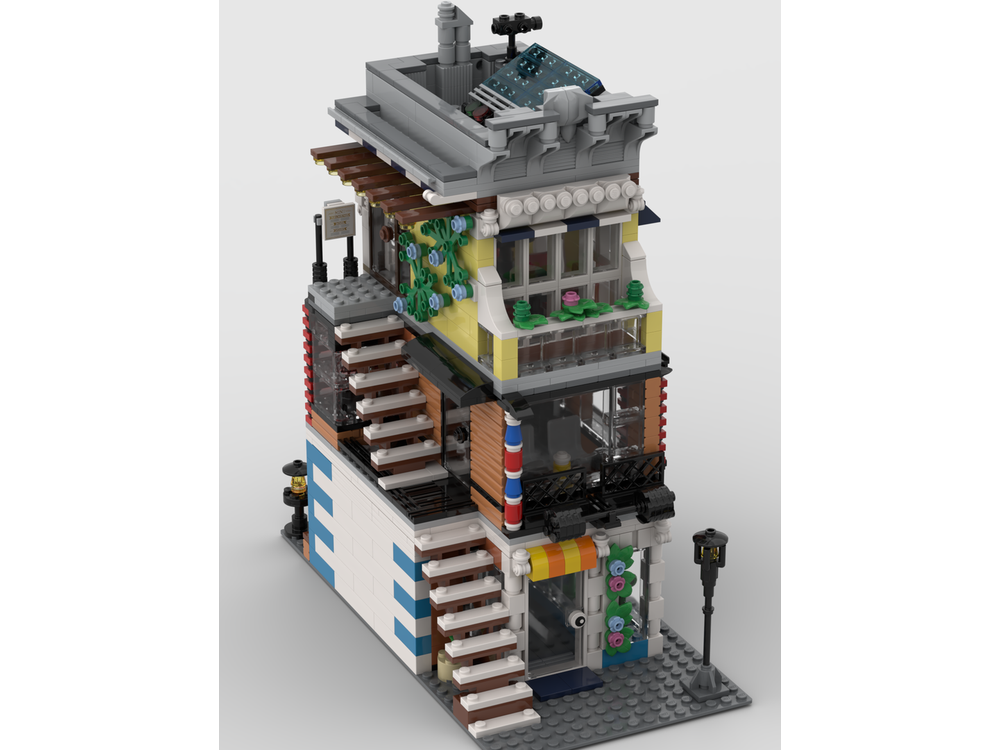 LEGO MOC Pet Store and Barber Shop by Noobricks | Rebrickable - Build ...