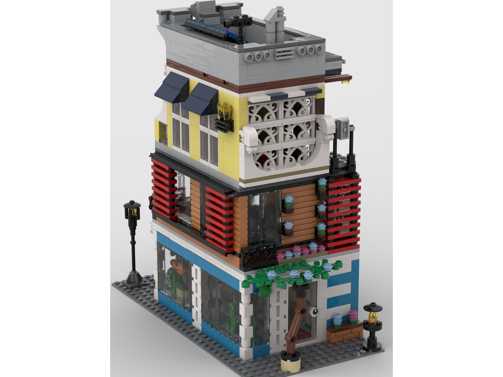 LEGO MOC Pet Store and Barber Shop by Noobricks | Rebrickable - Build ...