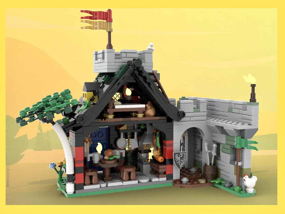 LEGO MOC 6067 Guarded Inn Remake by marinbrickdesign Rebrickable Build with LEGO