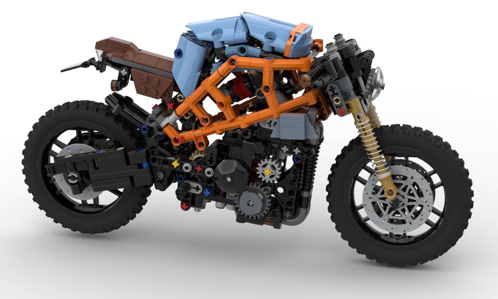 LEGO MOC HD.One - Custom modular drivetrain Motorbike by Horcikdesigns