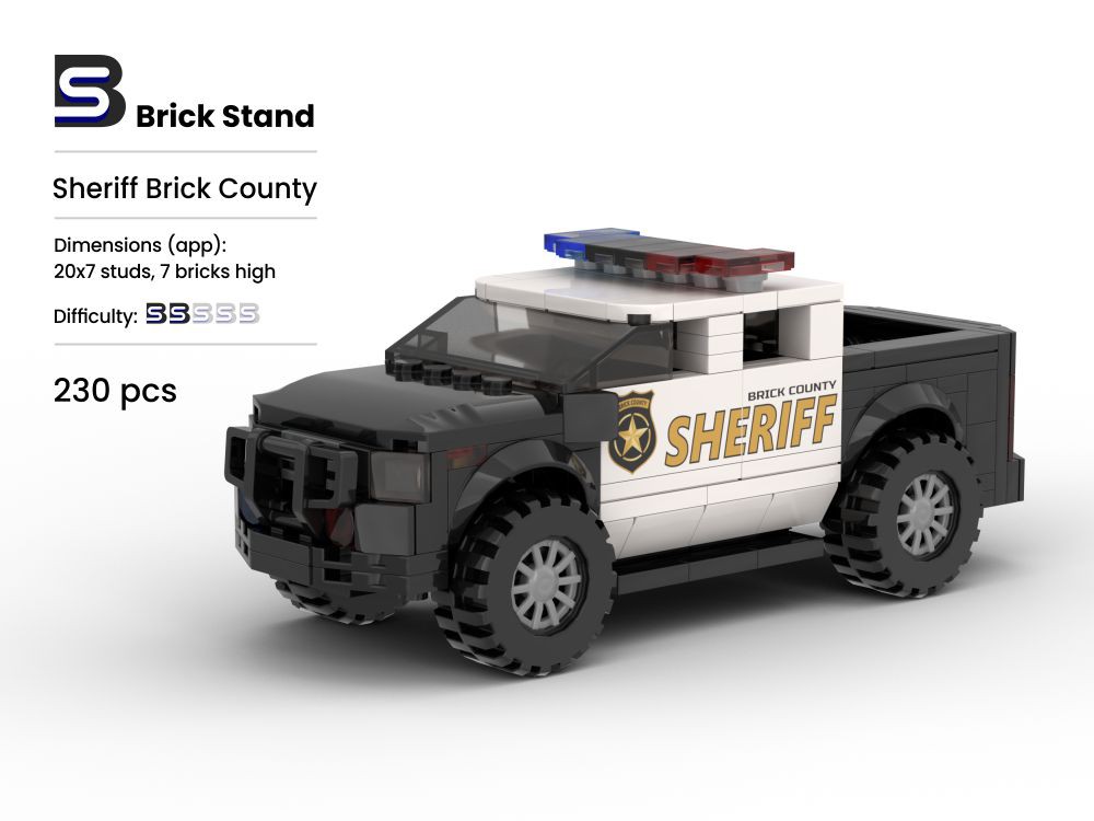 Vejfremstillingsproces mini foragte LEGO MOC Sheriff Brick County by brickstand | Rebrickable - Build with LEGO