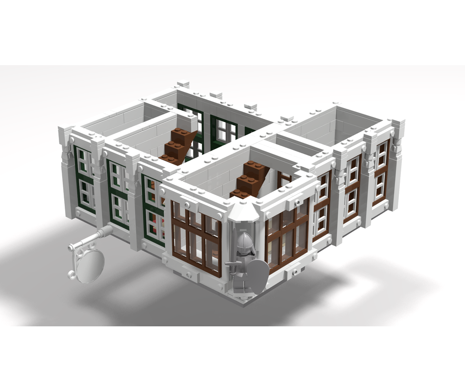 LEGO MOC-115077 Corner modular building 56. by rexss12 | Rebrickable ...