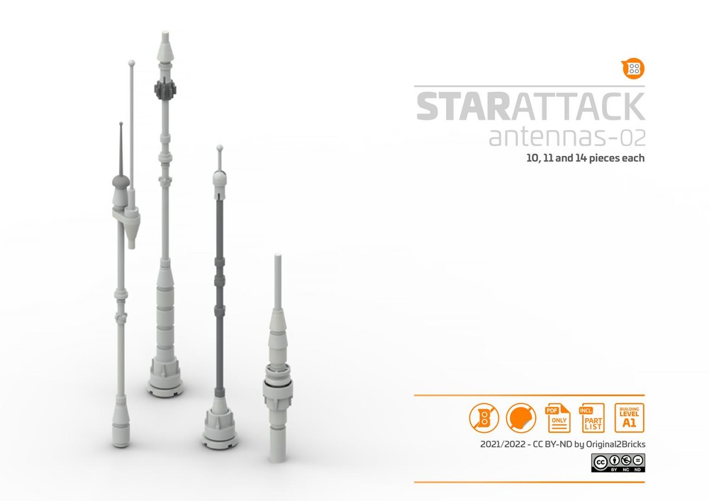 LEGO MOC Antennas 02 by original2bricks Rebrickable Build with LEGO