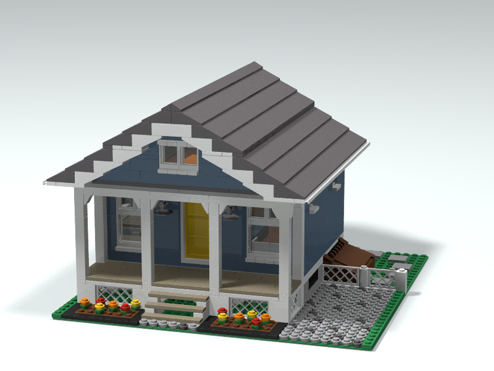 violet Registrering logo LEGO MOC Blue Cottage by Turbo8702 | Rebrickable - Build with LEGO
