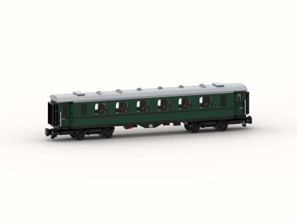 LEGO MOC Eilzugwagen (1930) 2nd Class Passenger Coach (8w) by ...