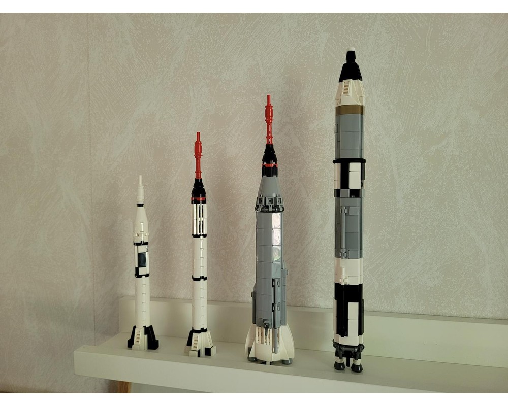 LEGO MOC Mercury Gemini Collection Saturn V scale by 0rig0 Rebrickable Build with LEGO