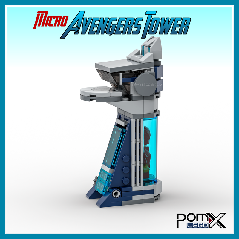 Lego Moc Micro Avengers Tower By Pomx | Rebrickable - Build With Lego