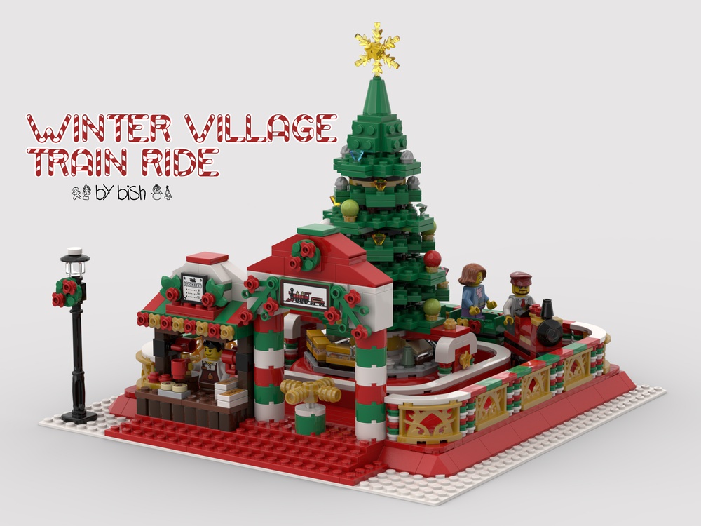MOC Winter Village Train by bish | Rebrickable - with LEGO