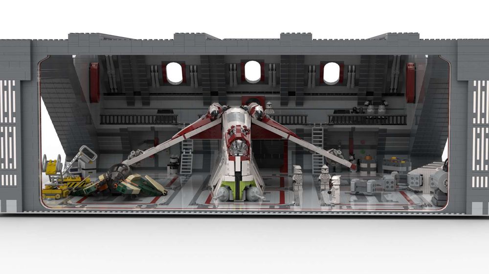LEGO MOC Venator Hangar - Clone Wars by The_Brickening