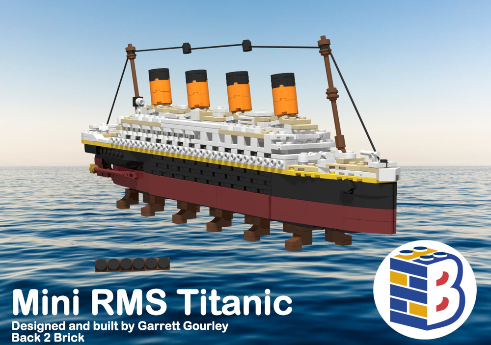Lego Moc Mini Rms Titanic By Back Brick Rebrickable Build With Lego