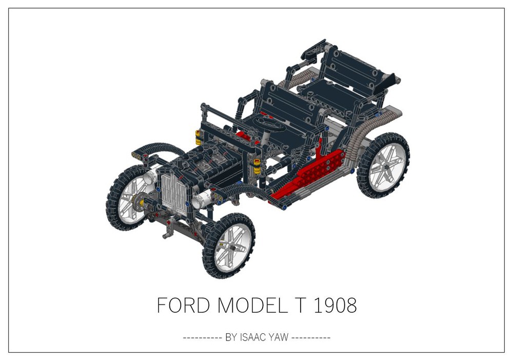 LEGO Lego Technic Model T 1908 by Yaw | Rebrickable Build with LEGO