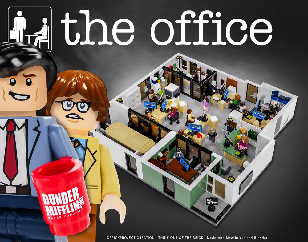 bestøver besværlige Gå tilbage LEGO MOC THE OFFICE - Dunder Mifflin INC - 2302 bricks by Brickproject |  Rebrickable - Build with LEGO