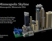 LEGO MOC Nashville Skyline by klosspalatset Rebrickable Build with LEGO