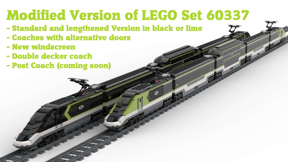 LEGO MOC 60337 MOD - Express Passenger Train by Kexy1984