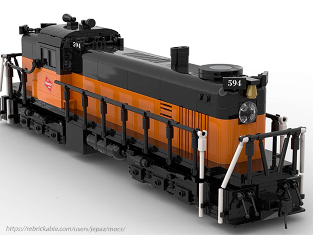 LEGO MOC Alco RSC-2 Milwaukee Road by jepaz | Rebrickable - Build with LEGO