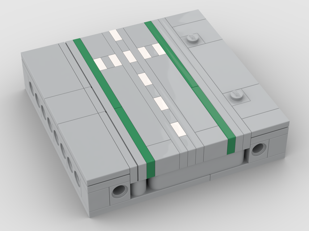 LEGO MOC 606pr0002 - Baseplate Road with Crosswalk (microscale version ...