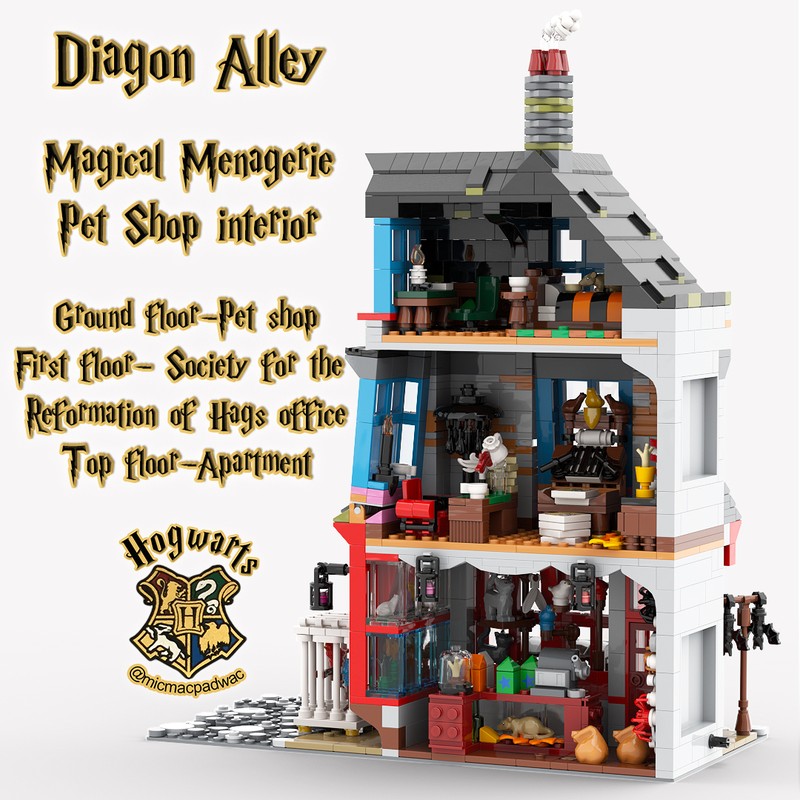 Leaky Cauldron Lego 10217 Harry Potter Diagon Alley Reviews LEGO