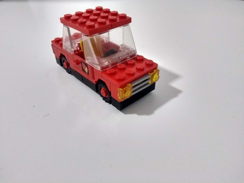 LEGO MOC Cute Red Car by michaelslegostudio | Rebrickable - Build with LEGO