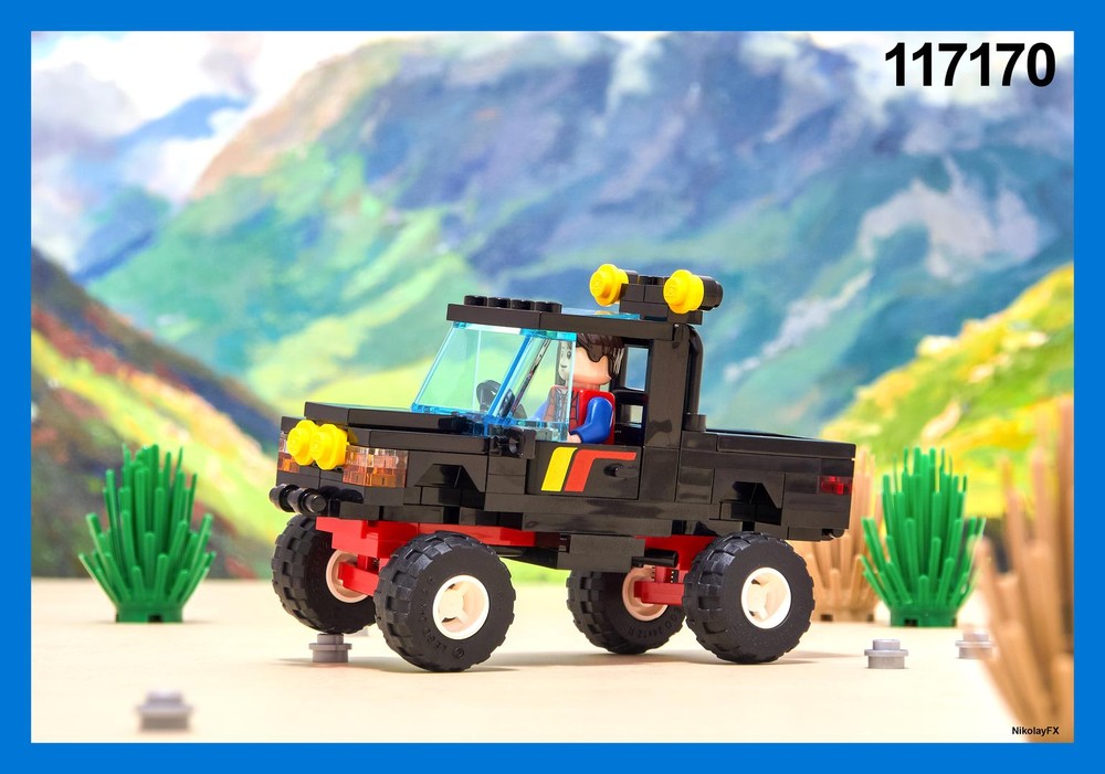 LEGO MOC Custom 4x4 Pickup by NikolayFX | Rebrickable - Build with LEGO