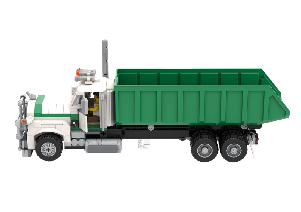 LEGO MOC-117283 Mack R Series Tipper Truck - White/Green by Brick ...