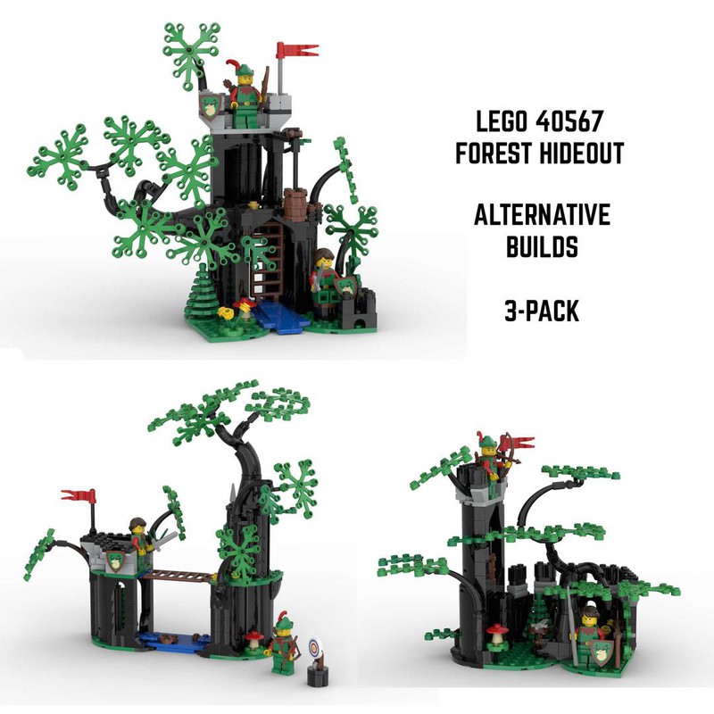 chauffør skæbnesvangre importere LEGO MOC Water Keep + River Pass + Forestmen's Grove // 40567 Forest Hideout  Alternative Build Value 3-Pack by Brickwood Creations | Rebrickable - Build  with LEGO