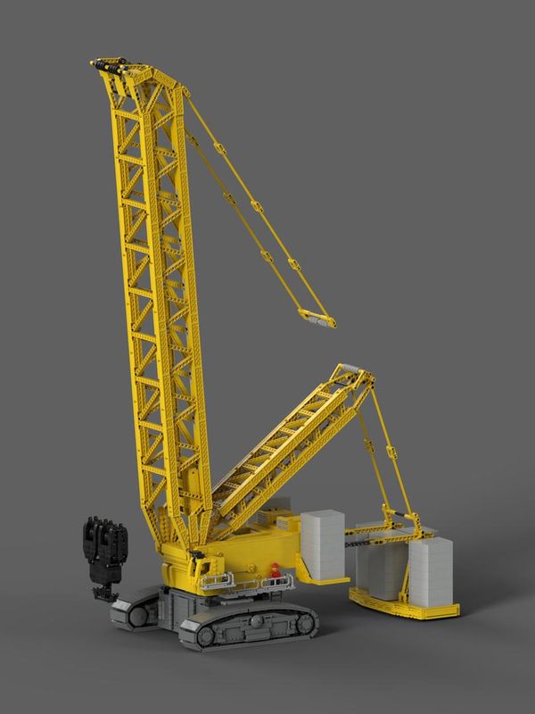 hoppe pude bredde LEGO MOC Liebherr LR 11000 Crawler Crane by tobborimm | Rebrickable - Build  with LEGO