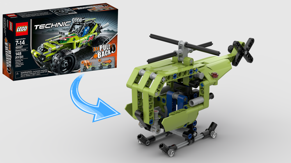 LEGO MOC-117402 Mini Helicopter 42027 Alternative by ErikGS
