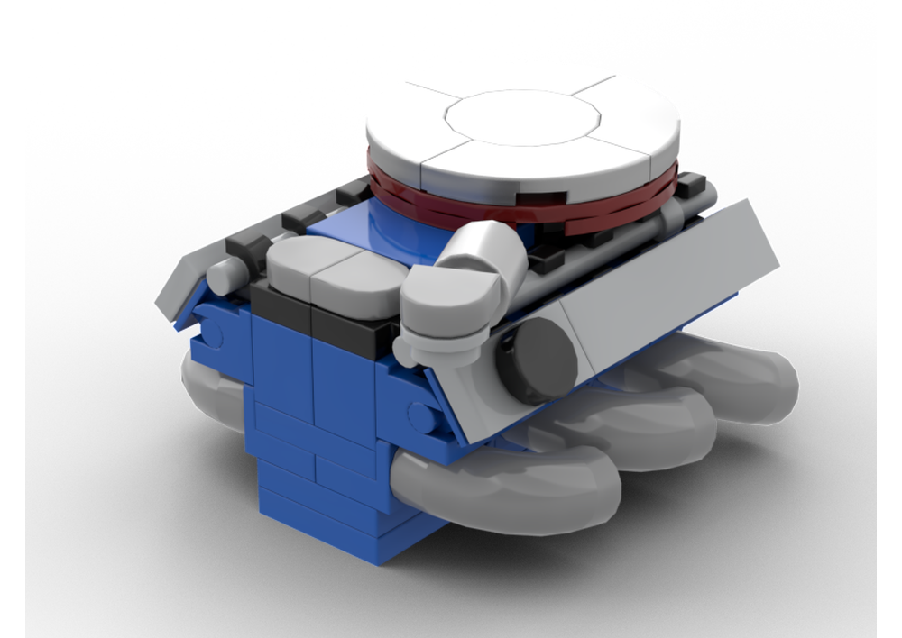 Lego V6 Engine Moc Stemedu MOC Mechanical Bricks Gears