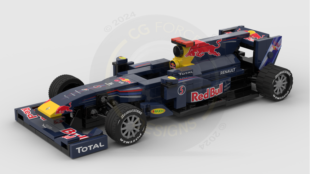 LEGO MOC F1 Red Bull Racing RB6 by CGForceDesigns | Rebrickable - Build ...