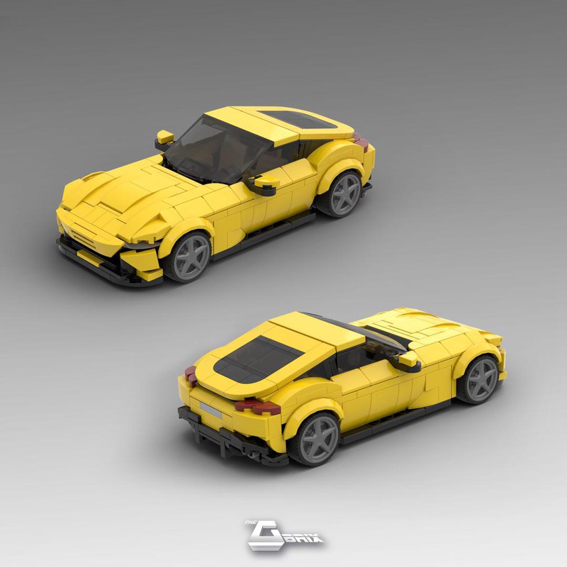 champignon harmonisk Interessant LEGO MOC Ferrari Roma - Yellow by thegbrix | Rebrickable - Build with LEGO