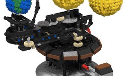 LEGO MOC-4477 Earth, Moon and Sun Orrery (Technic 2016) | Rebrickable ...