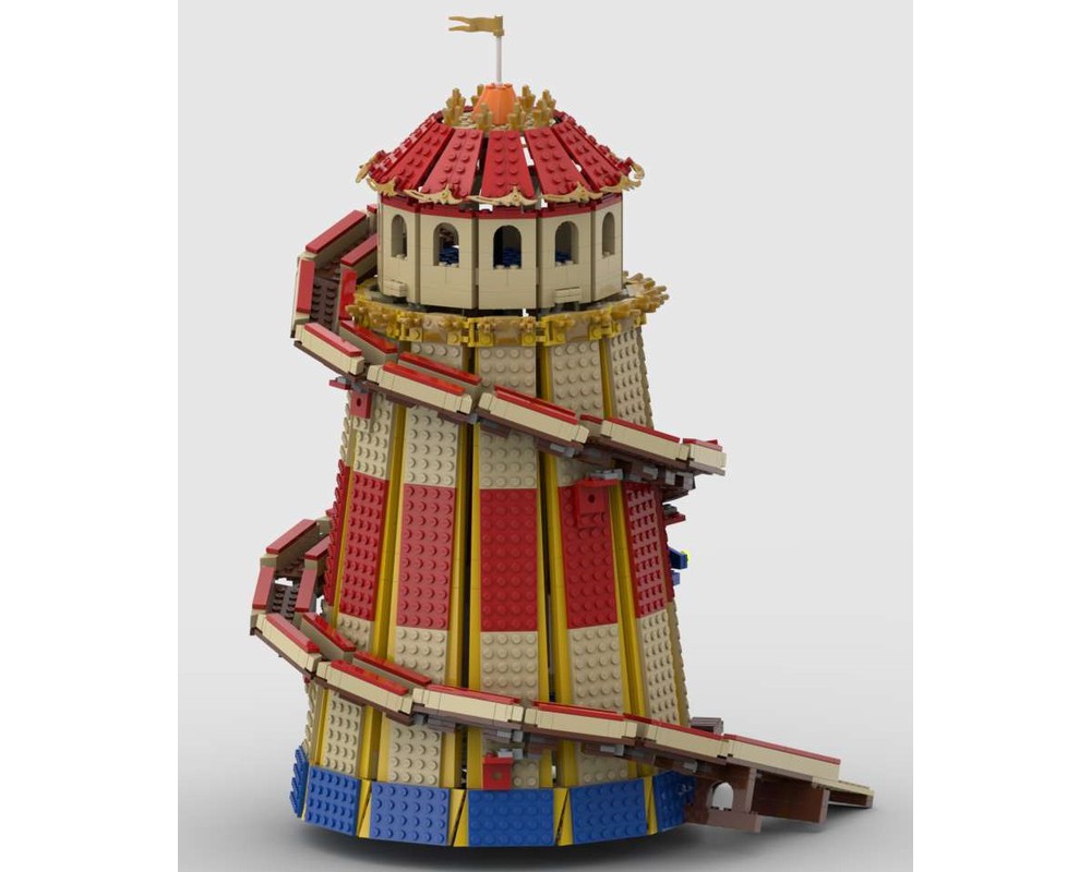 LEGO MOC Fairground Helter Skelter by Gdale | Rebrickable - Build with LEGO