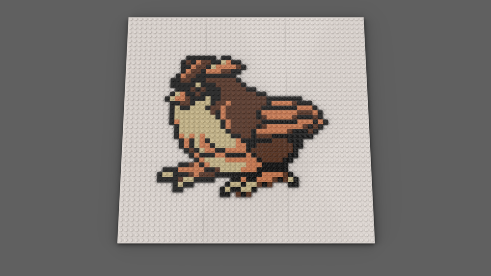 beslutte tale konsol LEGO MOC Pokemon Red and Blue - Pidgey Sprite by LMHBricks | Rebrickable -  Build with LEGO