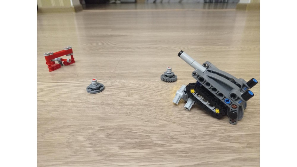 LEGO MOC Tank, Mines, Czech Hedgehog and Pillbox 42132 Alternative