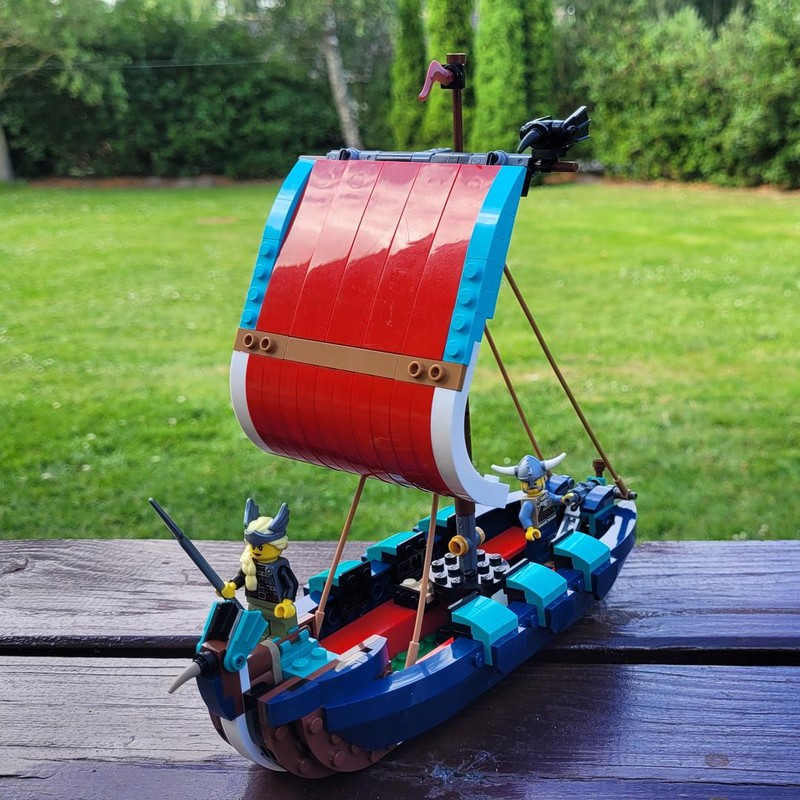 LEGO MOC Viking Escort Ship , 31132 Alternate Build and Addon to
