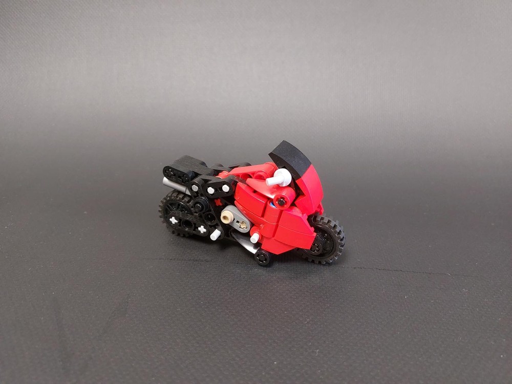 LEGO MOC-118522 Tiny Red Motorcycle by Anton Kablash | Rebrickable