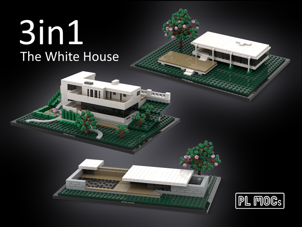 LEGO MOC 3in1 21054 The White House Alternative Builds PL | Rebrickable Build with