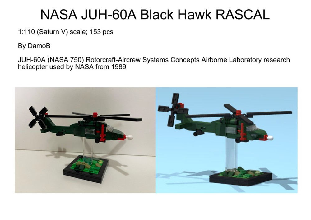 Test equipment (a) RASCAL JUH-60A Black Hawk, (b) nosemounted