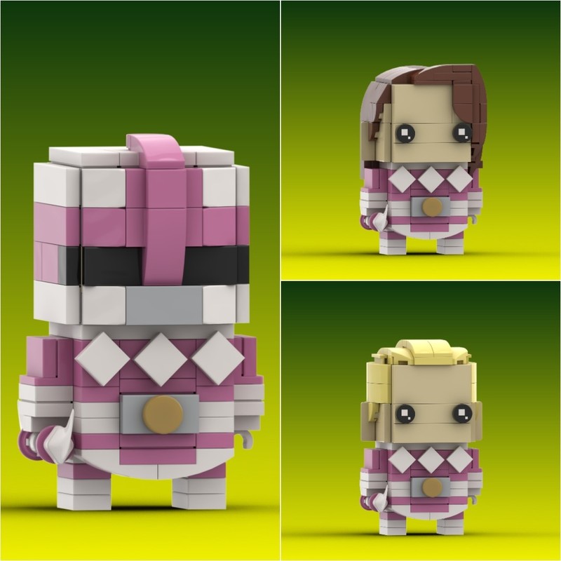 LEGO MOC Pink Ranger (Mighty Morphin Power Rangers) Custom Brickheadz ...