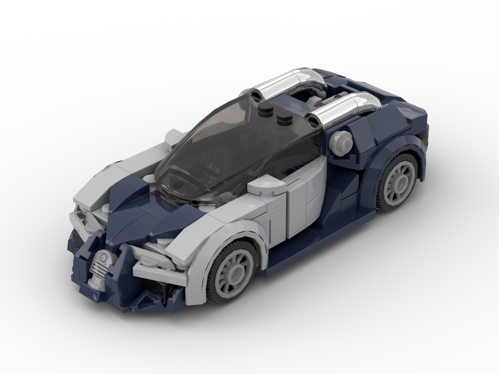 At regere ægtemand tag på sightseeing LEGO MOC 2005 Bugatti Veyron (6-wide / city scale) v2 by 5IMQN |  Rebrickable - Build with LEGO