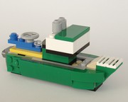 LEGO MOC boat and trailer based on stodart_marine_lego with my own ute  design by Absolute_lego_builds
