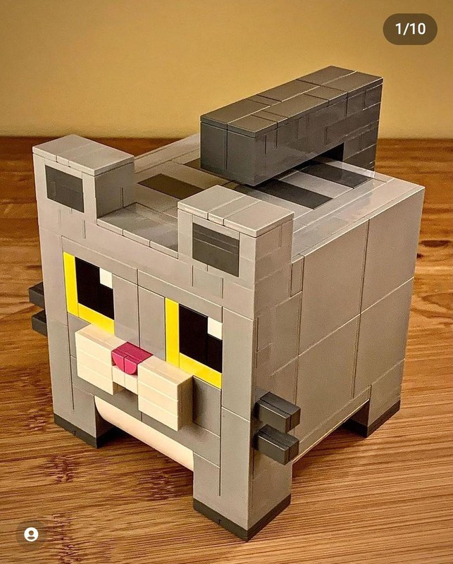 MOC Lego Cat Cube galvleg | - Build with