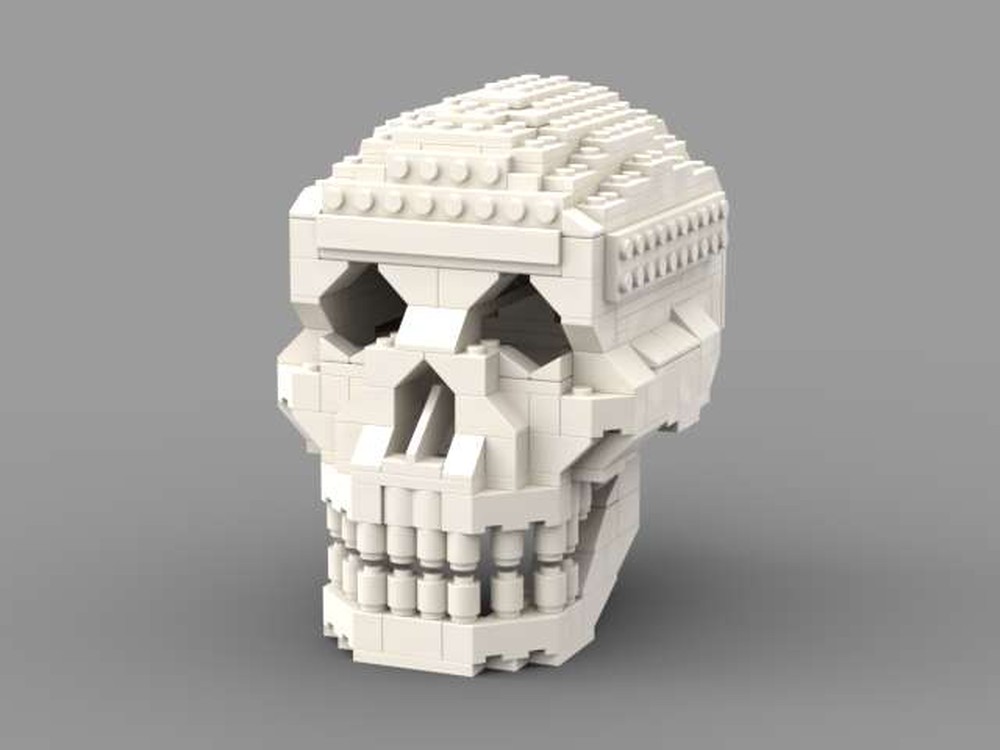 LEGO MOC Skull RicardoNisa Rebrickable - Build with LEGO