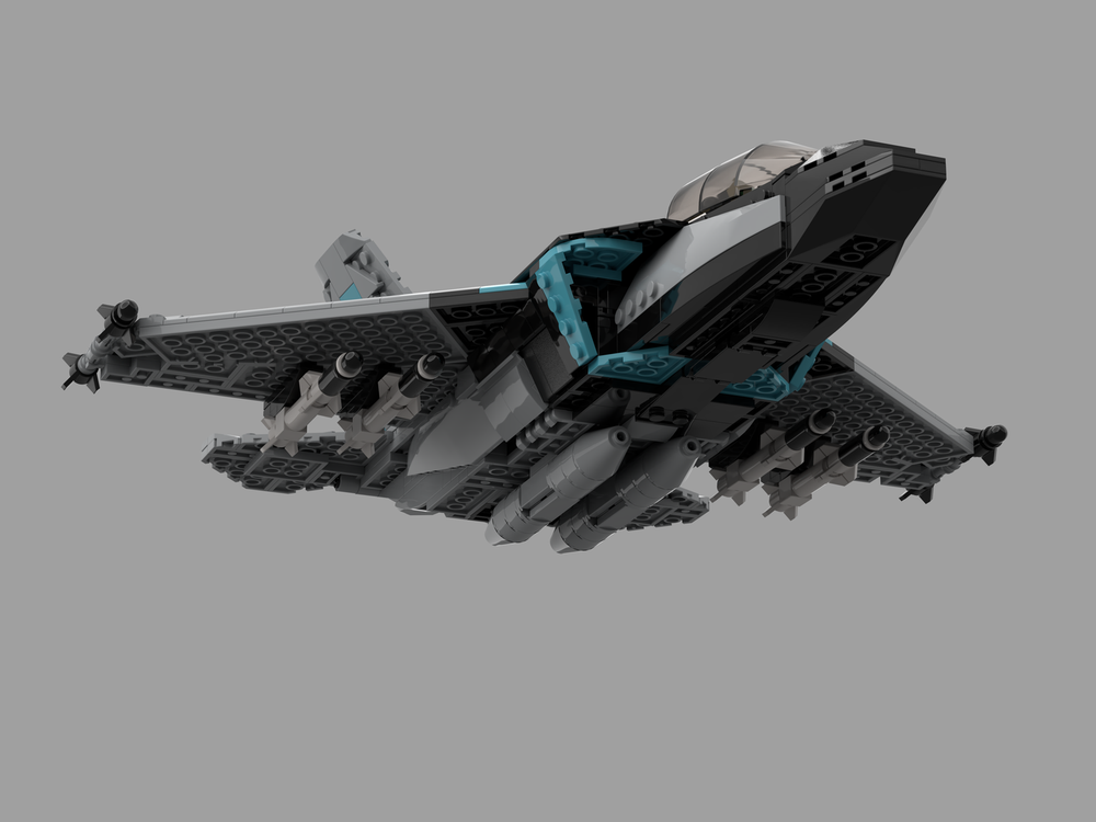 LEGO MOC Jet Fighter (F-22 Raptor) by JomoStudios | Rebrickable - Build ...
