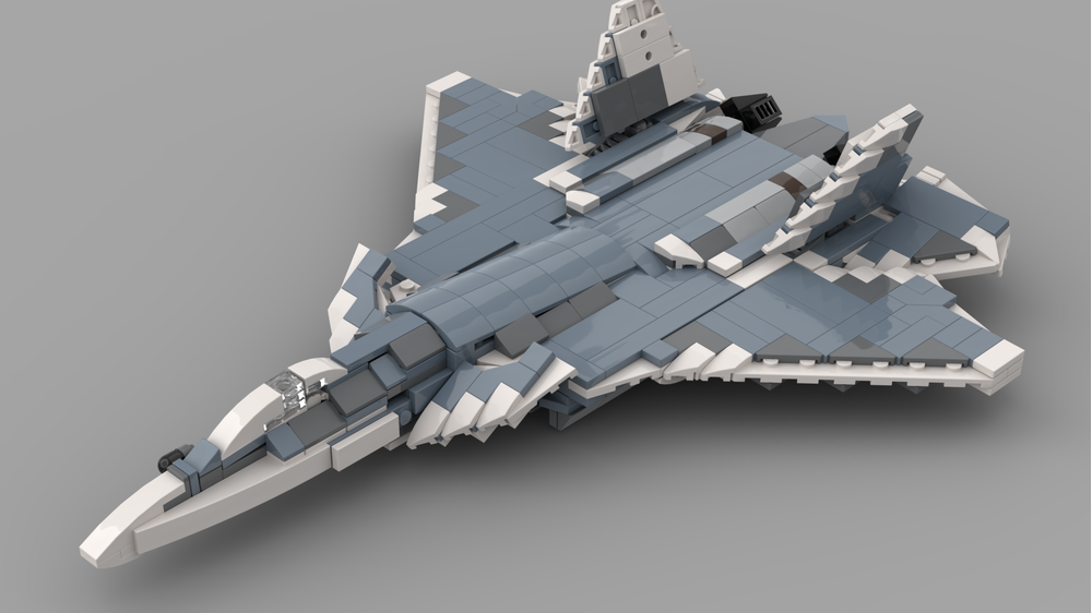 LEGO MOC VVS Sukhoi Su-57 by FlowerHUA | Rebrickable - Build with LEGO