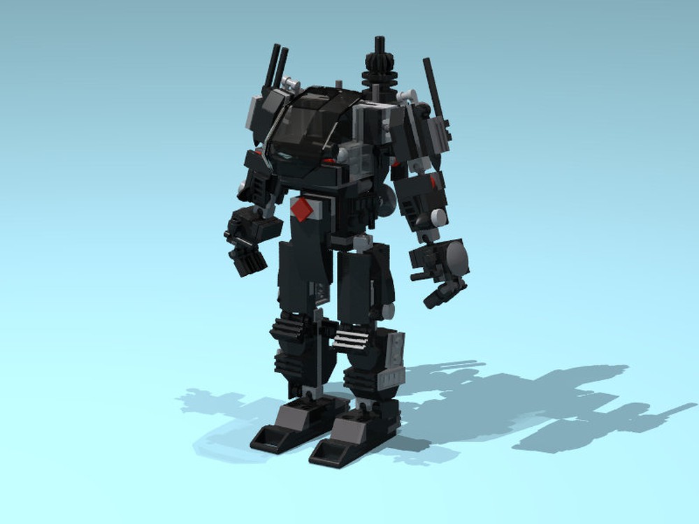 LEGO MOC Black Mecha-01 by bemby | Rebrickable - Build with LEGO