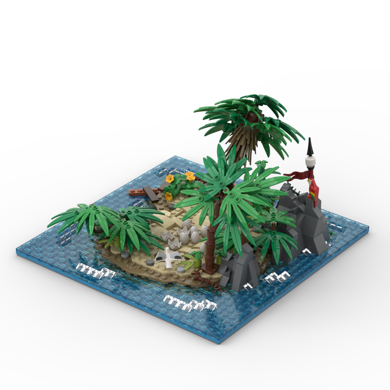 ZITIANYOUBUILD Custom MOC-117300+MOC-110117 A Pirate's Getaway with