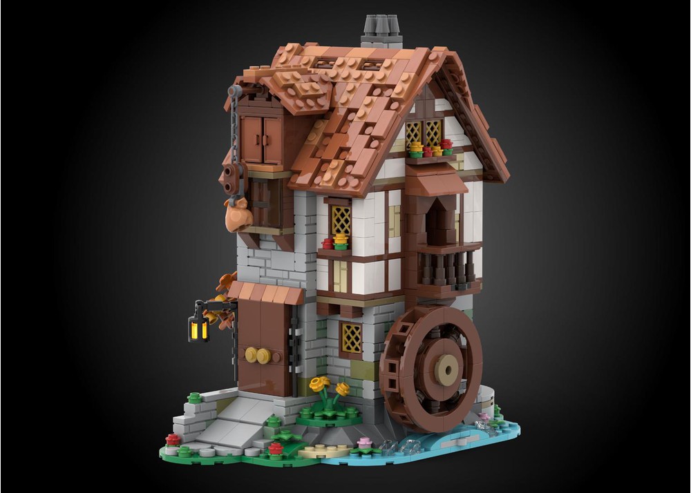 LEGO MOC Medieval Watermill by marinbrickdesign | Rebrickable - Build ...