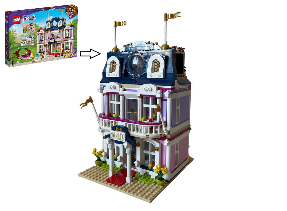 Lego Moc 41684 Grand Hotel Alternate Modular Build By Re-bricked 