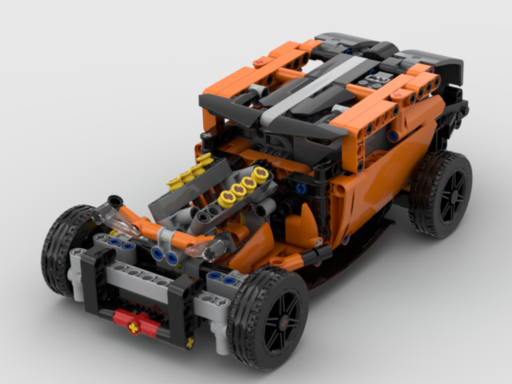 Minefelt Vedhæftet fil Springe LEGO MOC 42093-1-B Hot Rod RC Mod Power Functions by Lego3dPrinter |  Rebrickable - Build with LEGO